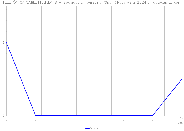 TELEFÓNICA CABLE MELILLA, S. A. Sociedad unipersonal (Spain) Page visits 2024 