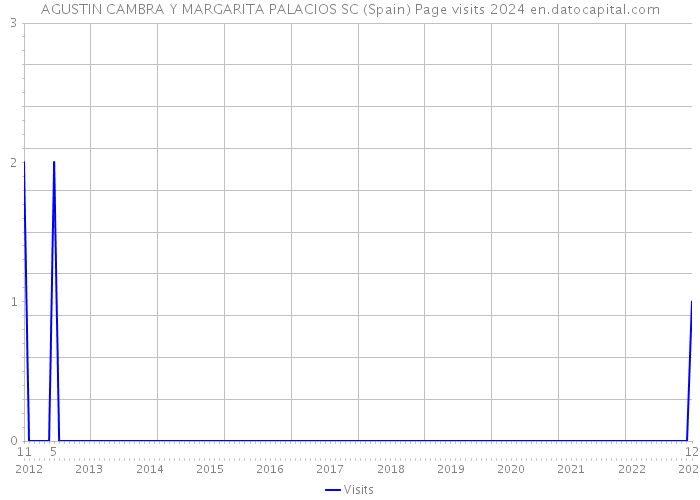 AGUSTIN CAMBRA Y MARGARITA PALACIOS SC (Spain) Page visits 2024 