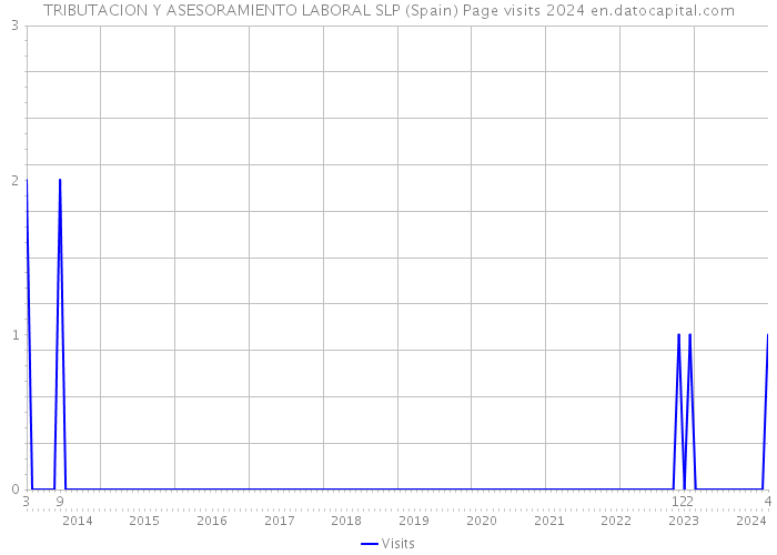 TRIBUTACION Y ASESORAMIENTO LABORAL SLP (Spain) Page visits 2024 