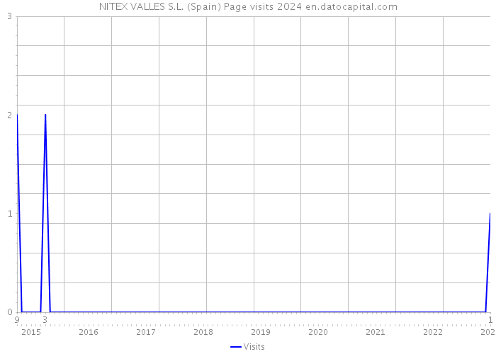 NITEX VALLES S.L. (Spain) Page visits 2024 