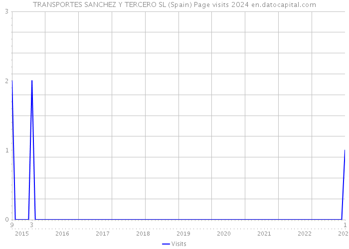 TRANSPORTES SANCHEZ Y TERCERO SL (Spain) Page visits 2024 