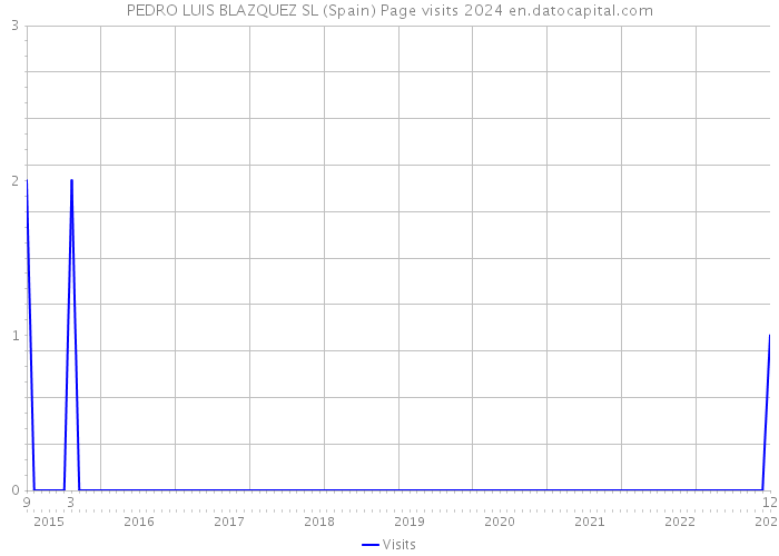 PEDRO LUIS BLAZQUEZ SL (Spain) Page visits 2024 