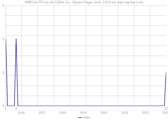 MERCAUTO LA ALCUDIA S.L. (Spain) Page visits 2024 