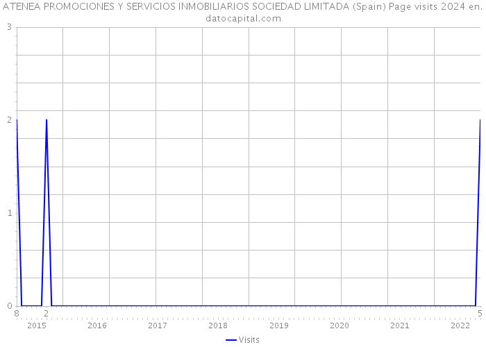 ATENEA PROMOCIONES Y SERVICIOS INMOBILIARIOS SOCIEDAD LIMITADA (Spain) Page visits 2024 