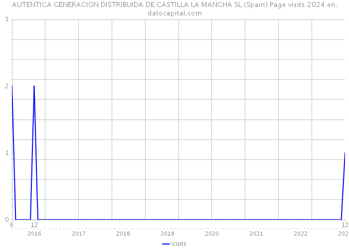 AUTENTICA GENERACION DISTRIBUIDA DE CASTILLA LA MANCHA SL (Spain) Page visits 2024 