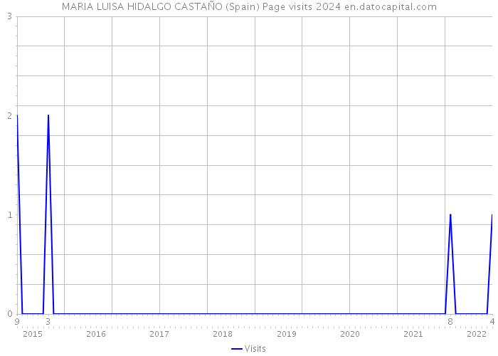 MARIA LUISA HIDALGO CASTAÑO (Spain) Page visits 2024 