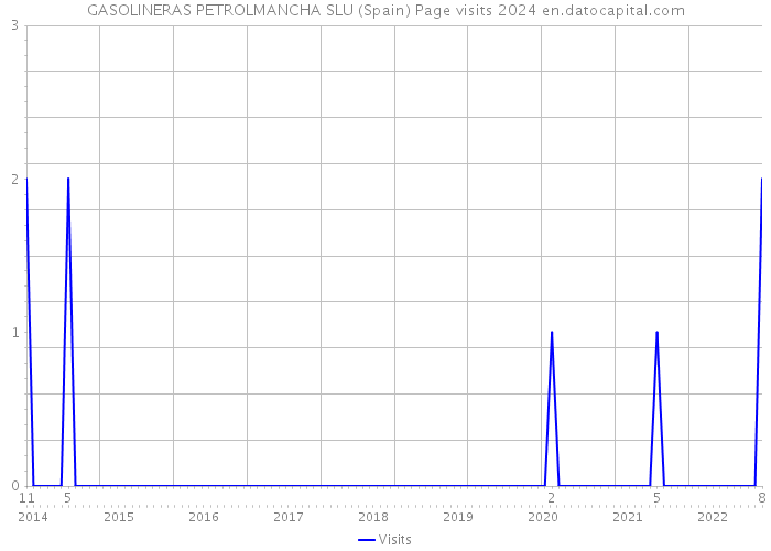 GASOLINERAS PETROLMANCHA SLU (Spain) Page visits 2024 