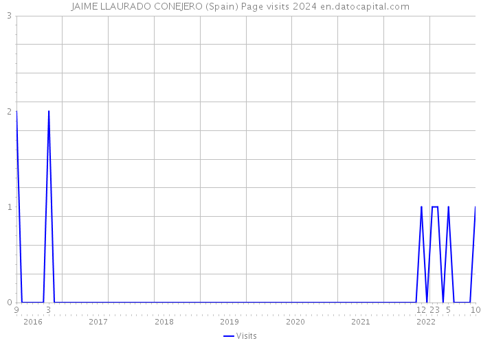 JAIME LLAURADO CONEJERO (Spain) Page visits 2024 