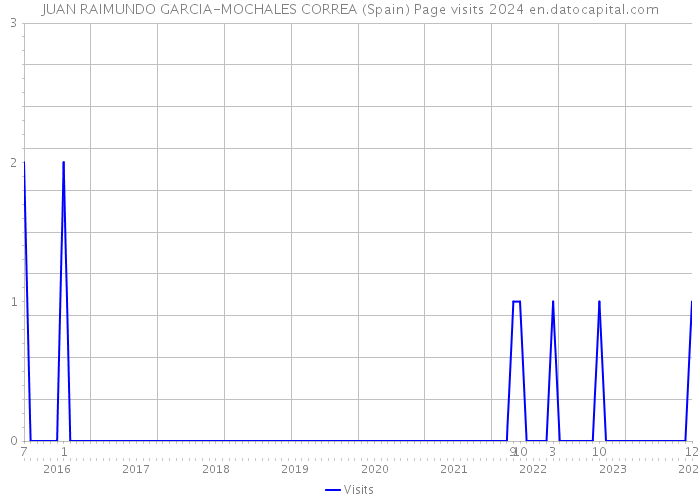 JUAN RAIMUNDO GARCIA-MOCHALES CORREA (Spain) Page visits 2024 