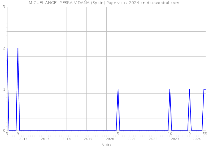 MIGUEL ANGEL YEBRA VIDAÑA (Spain) Page visits 2024 