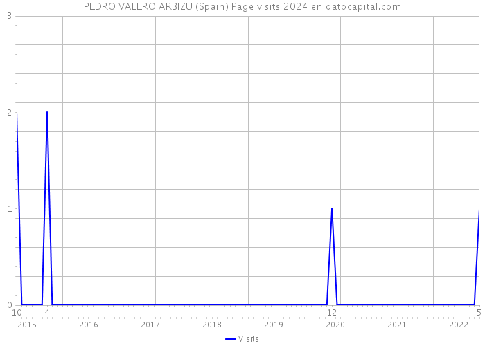 PEDRO VALERO ARBIZU (Spain) Page visits 2024 