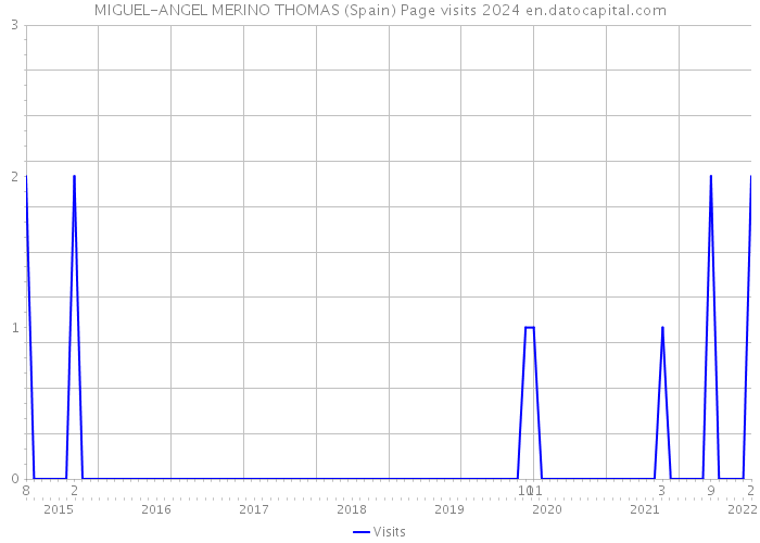 MIGUEL-ANGEL MERINO THOMAS (Spain) Page visits 2024 