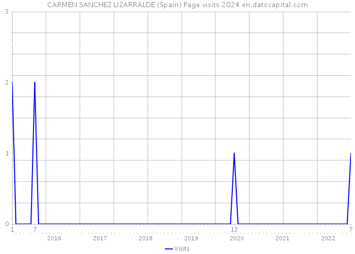 CARMEN SANCHEZ LIZARRALDE (Spain) Page visits 2024 