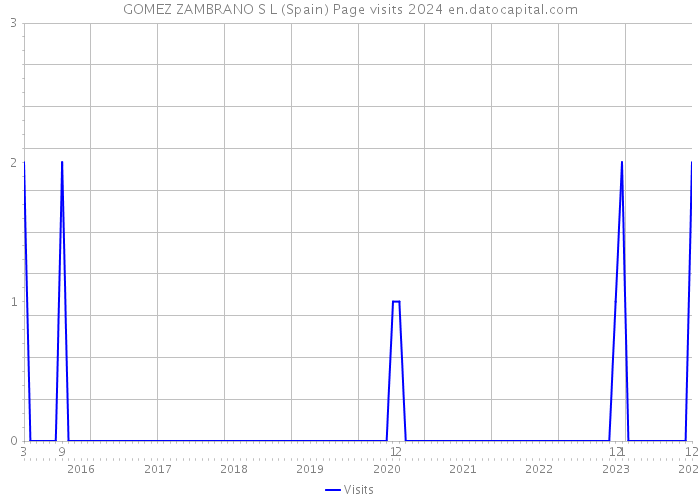 GOMEZ ZAMBRANO S L (Spain) Page visits 2024 