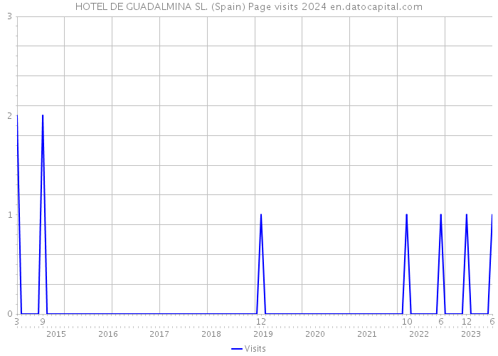HOTEL DE GUADALMINA SL. (Spain) Page visits 2024 