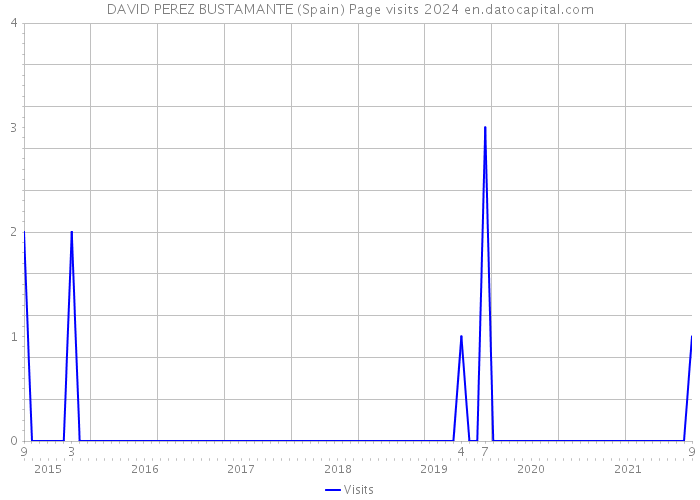 DAVID PEREZ BUSTAMANTE (Spain) Page visits 2024 