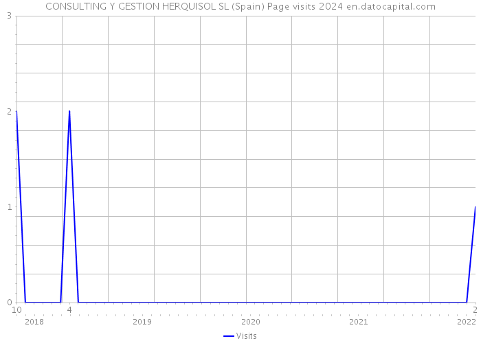 CONSULTING Y GESTION HERQUISOL SL (Spain) Page visits 2024 