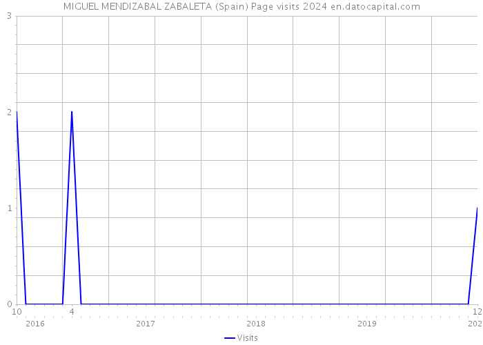 MIGUEL MENDIZABAL ZABALETA (Spain) Page visits 2024 