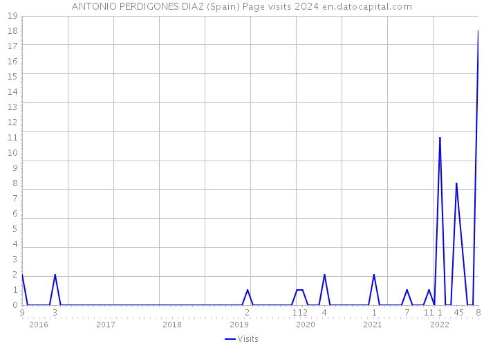 ANTONIO PERDIGONES DIAZ (Spain) Page visits 2024 
