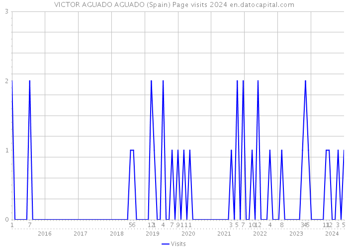 VICTOR AGUADO AGUADO (Spain) Page visits 2024 