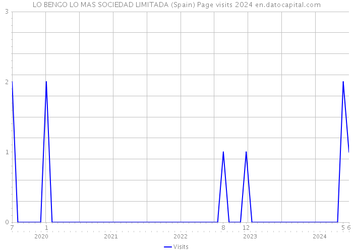 LO BENGO LO MAS SOCIEDAD LIMITADA (Spain) Page visits 2024 