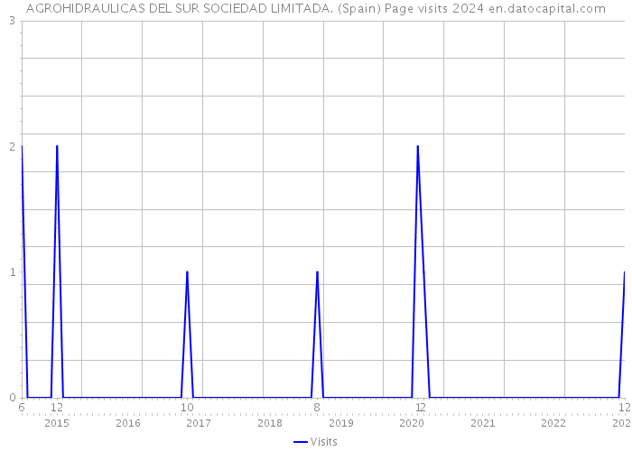 AGROHIDRAULICAS DEL SUR SOCIEDAD LIMITADA. (Spain) Page visits 2024 