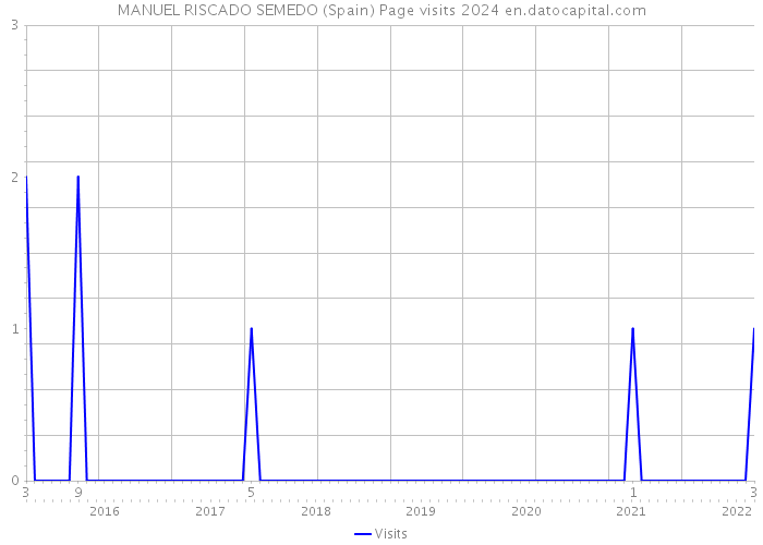 MANUEL RISCADO SEMEDO (Spain) Page visits 2024 