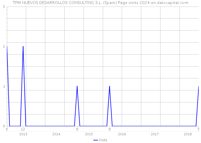 TPM NUEVOS DESARROLLOS CONSULTING S.L. (Spain) Page visits 2024 