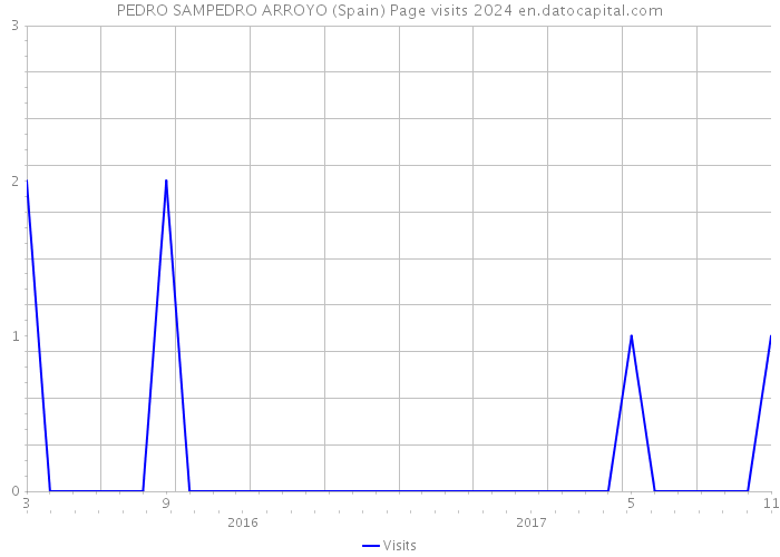 PEDRO SAMPEDRO ARROYO (Spain) Page visits 2024 