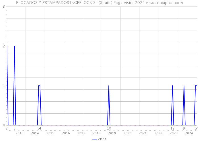 FLOCADOS Y ESTAMPADOS INGEFLOCK SL (Spain) Page visits 2024 
