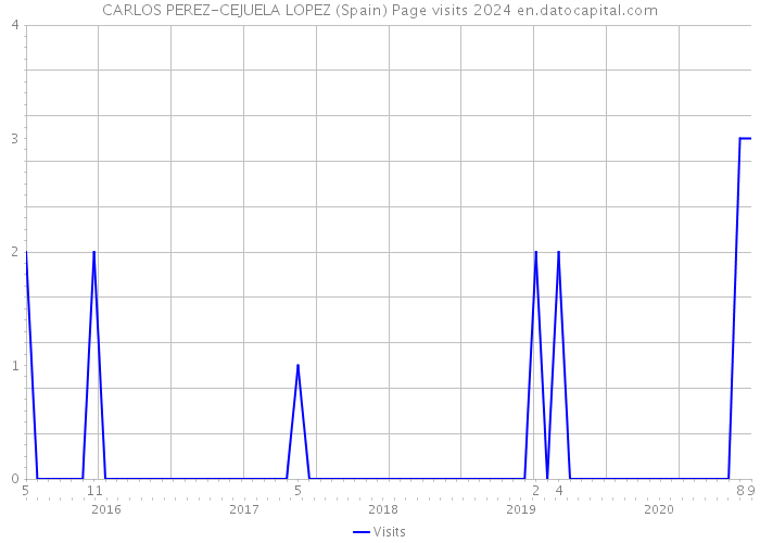 CARLOS PEREZ-CEJUELA LOPEZ (Spain) Page visits 2024 