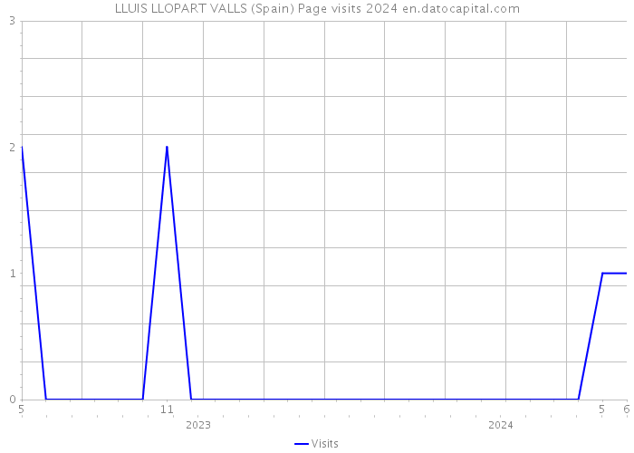 LLUIS LLOPART VALLS (Spain) Page visits 2024 