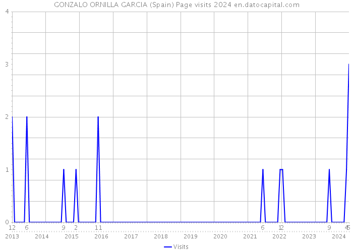 GONZALO ORNILLA GARCIA (Spain) Page visits 2024 