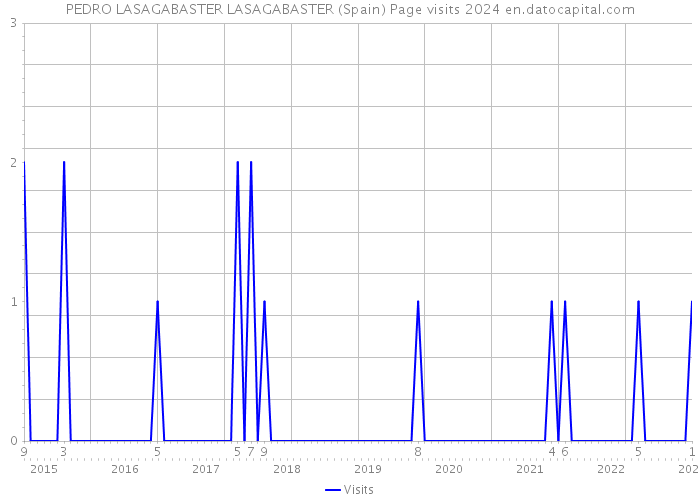 PEDRO LASAGABASTER LASAGABASTER (Spain) Page visits 2024 