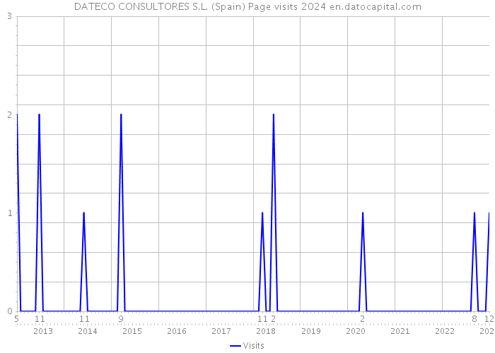 DATECO CONSULTORES S.L. (Spain) Page visits 2024 