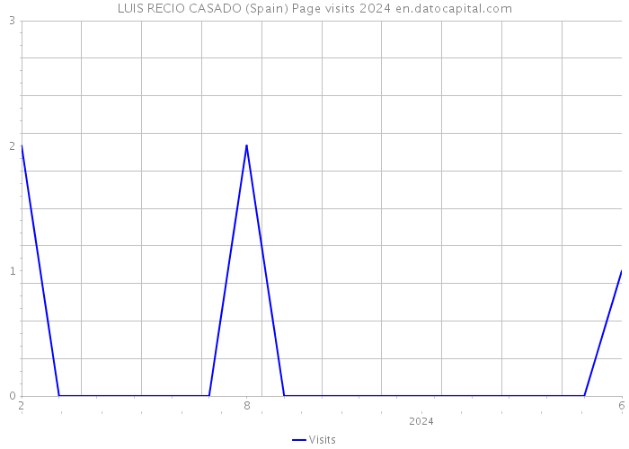 LUIS RECIO CASADO (Spain) Page visits 2024 