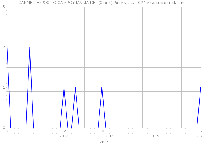 CARMEN EXPOSITO CAMPOY MARIA DEL (Spain) Page visits 2024 
