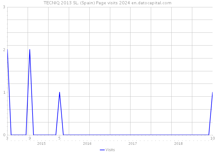 TECNIQ 2013 SL. (Spain) Page visits 2024 
