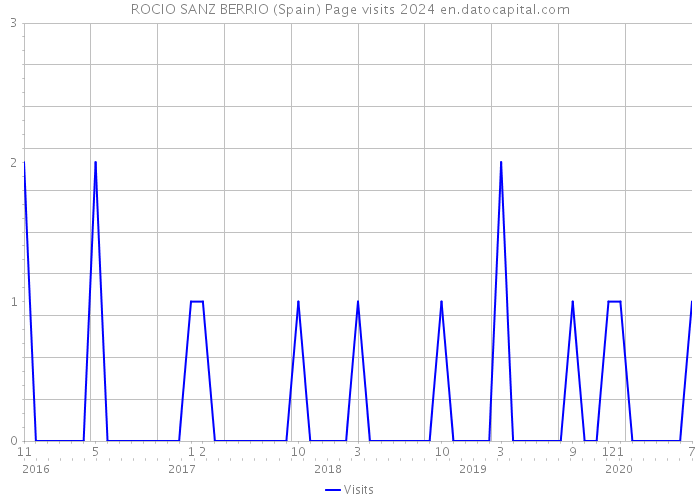 ROCIO SANZ BERRIO (Spain) Page visits 2024 