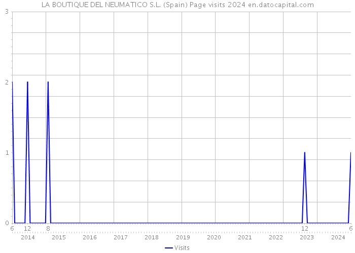 LA BOUTIQUE DEL NEUMATICO S.L. (Spain) Page visits 2024 
