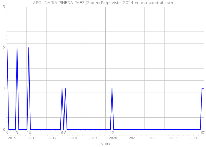 APOLINARIA PINEDA PAEZ (Spain) Page visits 2024 