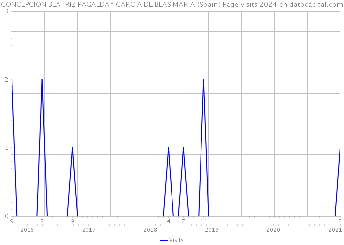 CONCEPCION BEATRIZ PAGALDAY GARCIA DE BLAS MARIA (Spain) Page visits 2024 