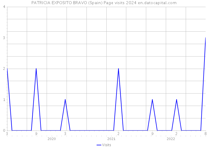 PATRICIA EXPOSITO BRAVO (Spain) Page visits 2024 