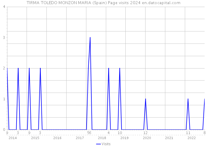 TIRMA TOLEDO MONZON MARIA (Spain) Page visits 2024 
