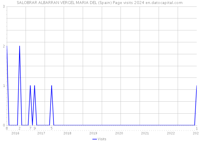 SALOBRAR ALBARRAN VERGEL MARIA DEL (Spain) Page visits 2024 