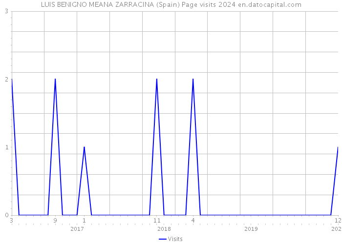 LUIS BENIGNO MEANA ZARRACINA (Spain) Page visits 2024 