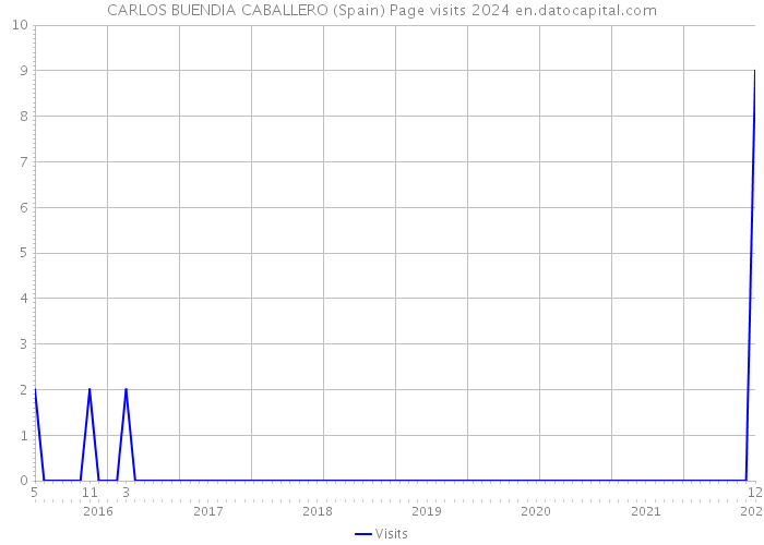 CARLOS BUENDIA CABALLERO (Spain) Page visits 2024 