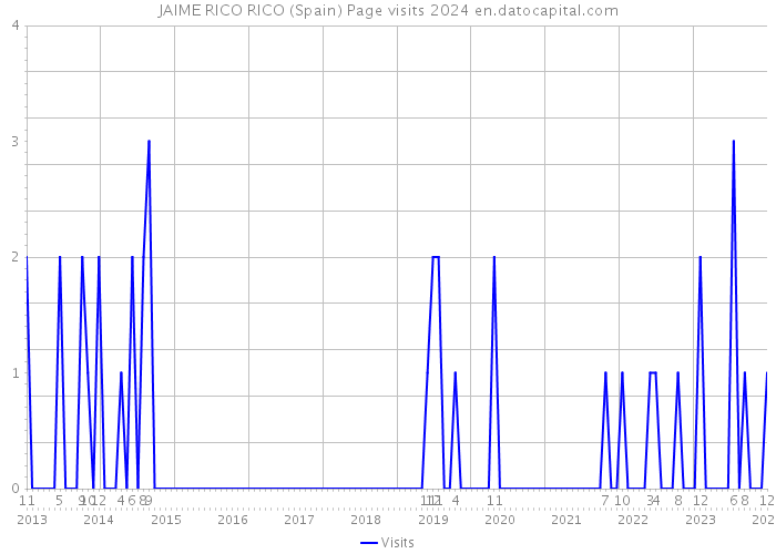 JAIME RICO RICO (Spain) Page visits 2024 