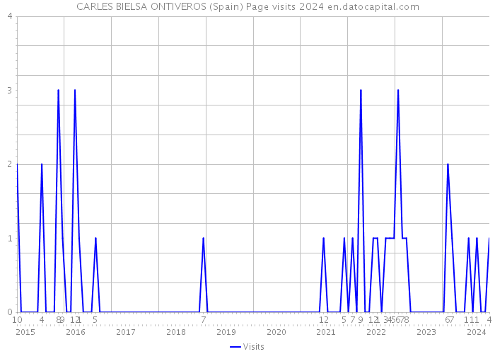 CARLES BIELSA ONTIVEROS (Spain) Page visits 2024 
