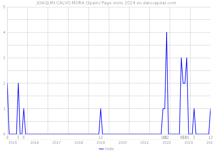 JOAQUIN CALVO MORA (Spain) Page visits 2024 